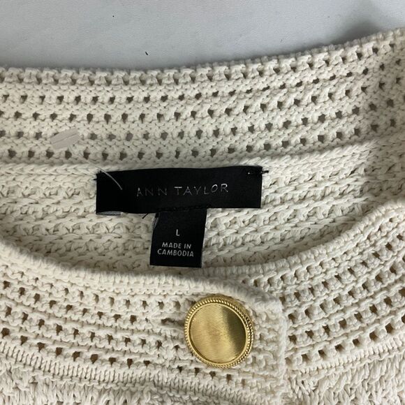 Ann Taylor Textured Sweater Jacket NEW - Picture 6 of 9